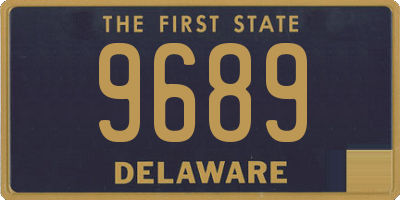 DE license plate 9689