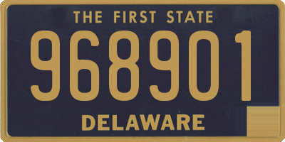 DE license plate 968901