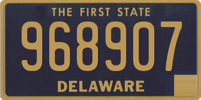 DE license plate 968907
