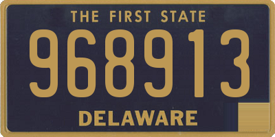 DE license plate 968913