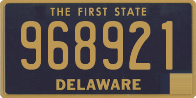 DE license plate 968921