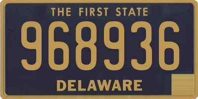 DE license plate 968936