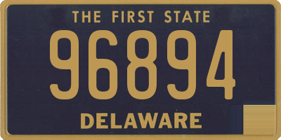 DE license plate 96894