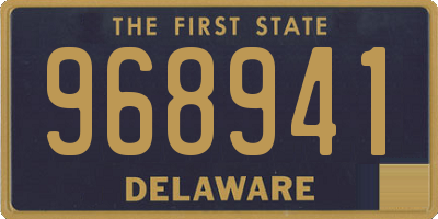 DE license plate 968941