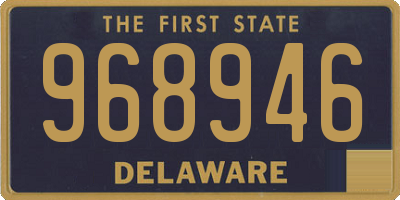 DE license plate 968946