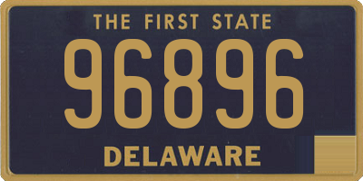 DE license plate 96896