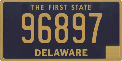 DE license plate 96897