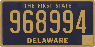 DE license plate 968994