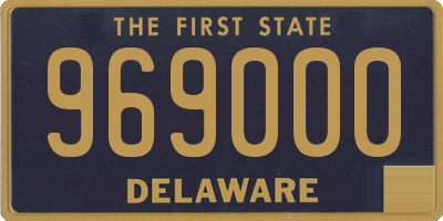 DE license plate 969000
