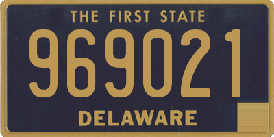 DE license plate 969021