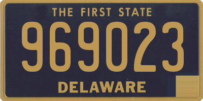 DE license plate 969023