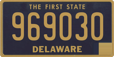 DE license plate 969030