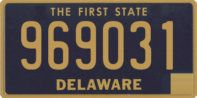 DE license plate 969031