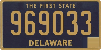 DE license plate 969033
