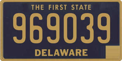DE license plate 969039