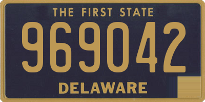 DE license plate 969042