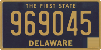 DE license plate 969045