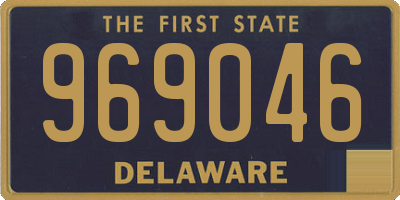 DE license plate 969046