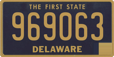DE license plate 969063