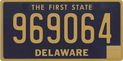DE license plate 969064