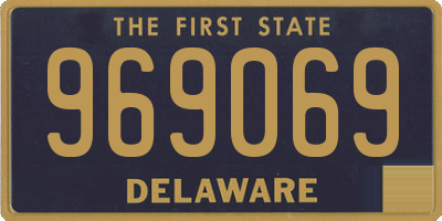DE license plate 969069