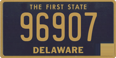 DE license plate 96907