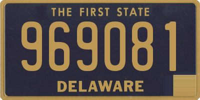 DE license plate 969081