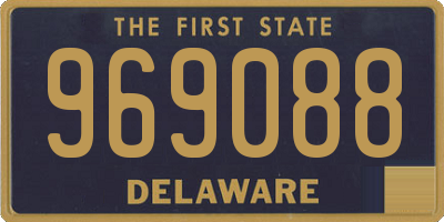 DE license plate 969088