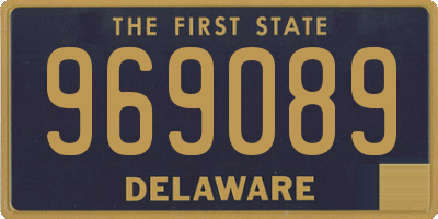 DE license plate 969089