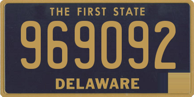 DE license plate 969092