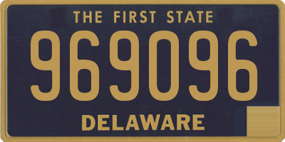 DE license plate 969096