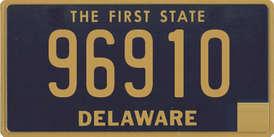 DE license plate 96910