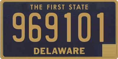 DE license plate 969101