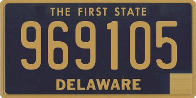 DE license plate 969105