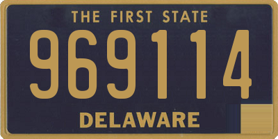 DE license plate 969114