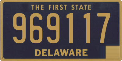 DE license plate 969117