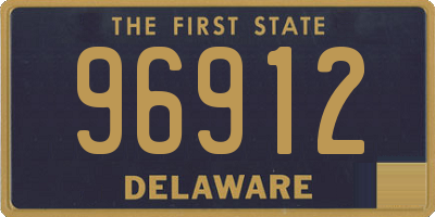 DE license plate 96912