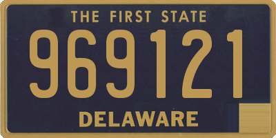 DE license plate 969121