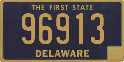 DE license plate 96913