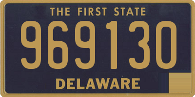 DE license plate 969130