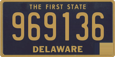 DE license plate 969136