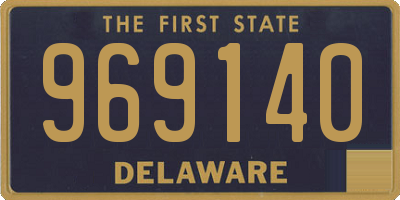 DE license plate 969140