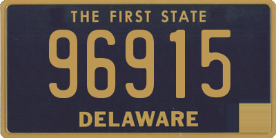 DE license plate 96915