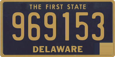 DE license plate 969153