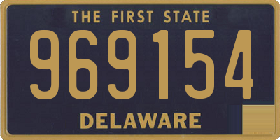 DE license plate 969154