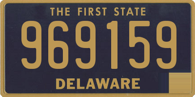 DE license plate 969159