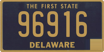 DE license plate 96916