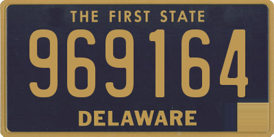 DE license plate 969164