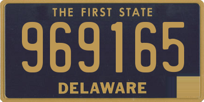 DE license plate 969165