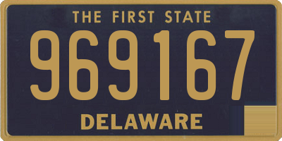 DE license plate 969167